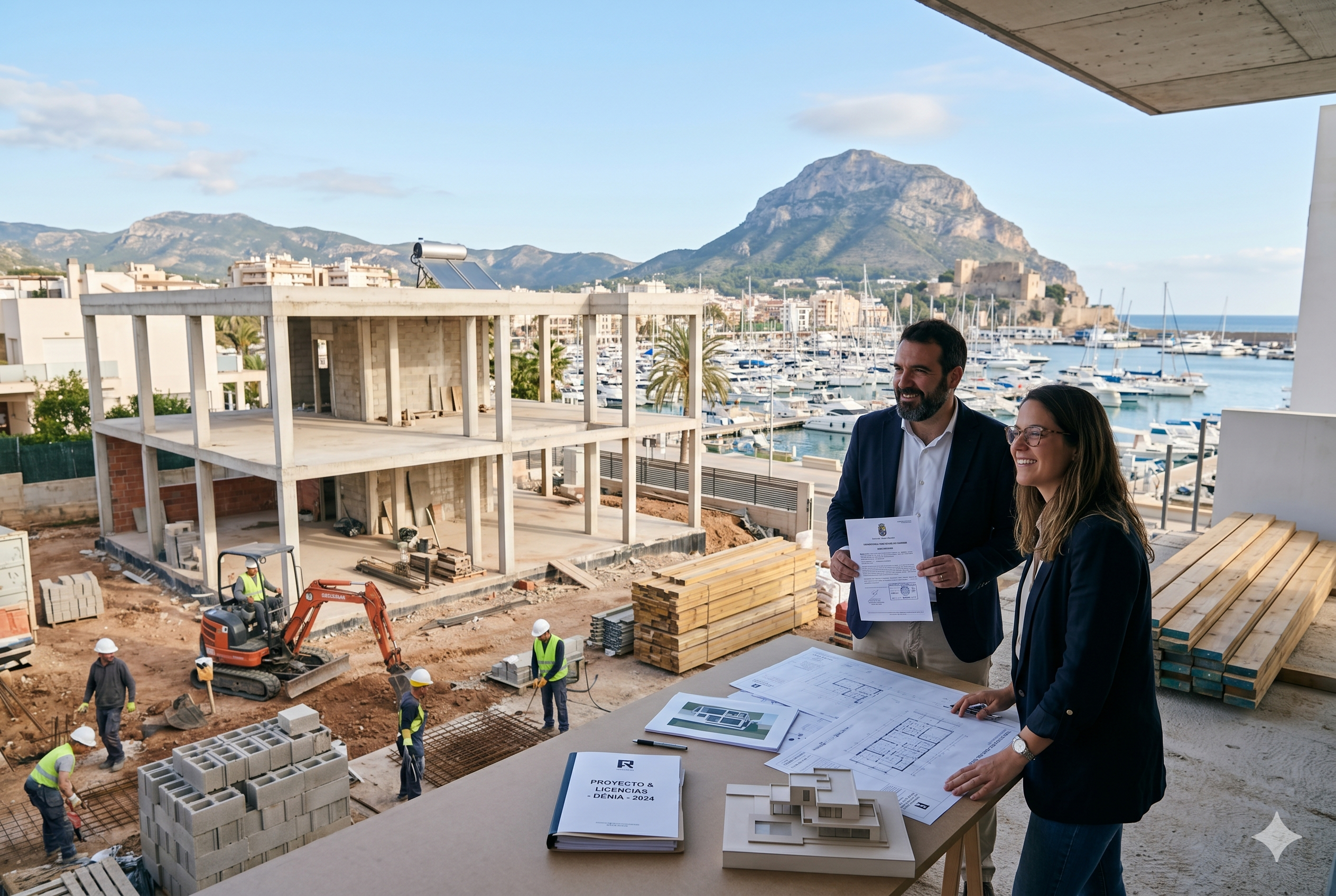 ALT: Proyecto de construcción y obra nueva de una casa en Denia por Contrapunto Arquitectura.